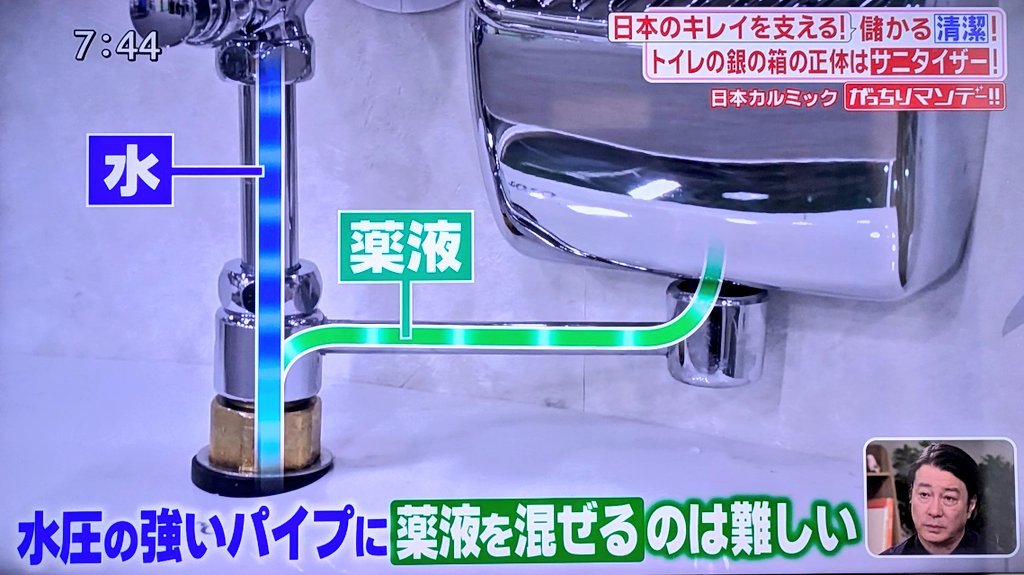 suidouya3Toilet's tweet photo. 公共のトイレなどで見かけるヤツ
「サニタイザー」
ニオイや汚れを防いでいます。 https://t.co/sg5bMJTEDb