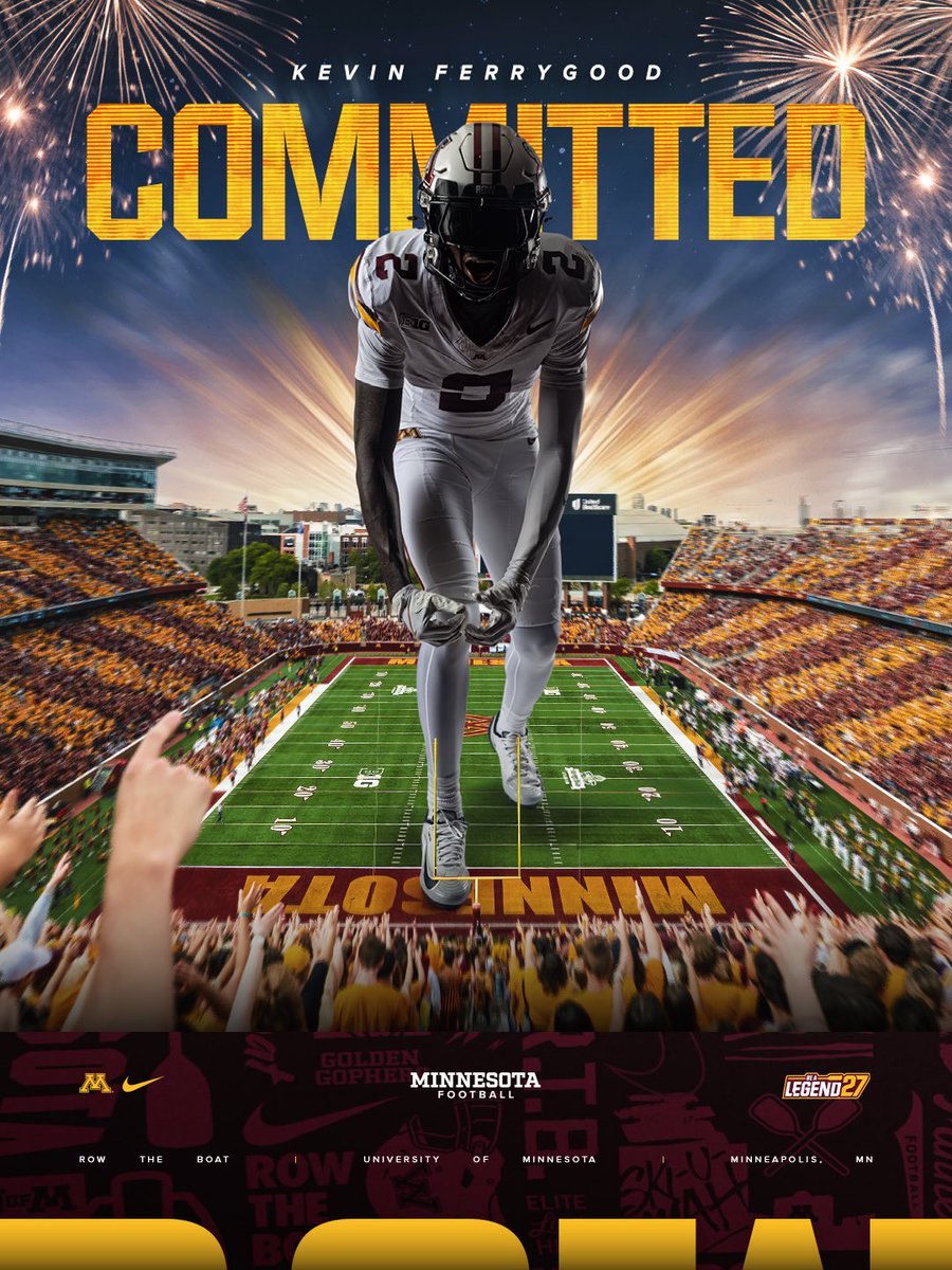 kevo_d1's tweet photo. Very grateful to announce that I am committing to the University of Minnesota @IsaacFruechte14 @RTBRecruiting @GophersForever @Coach_Fleck @TheLabCypE @GPowersScout @PrepRedzoneTX @CoachNickFaus @millerjeff15 @BFND_Football 🟤🟡#rowtheboat🚣🏾‍♂️!! https://t.co/C8IYM18b1o