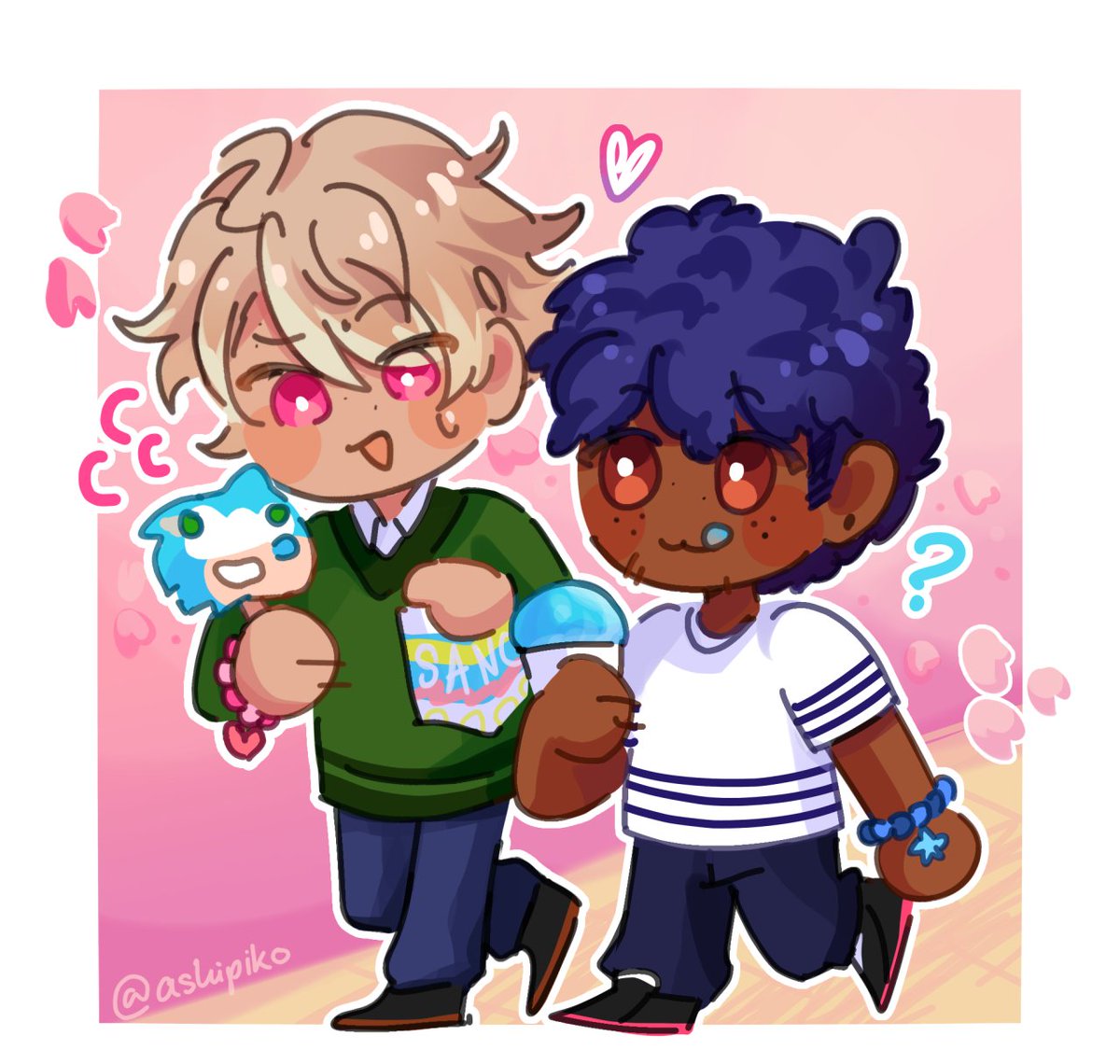 capsuletoyz's tweet photo. HI IM A BLACK XENOFLUID BI-ASPEC FICTO SELFSHIPPER AND I BEEN TOGETHER WITH MY AWESOME BOYFRIEND CHIGASAKI ITARU FOR OVER 5 YEARS!!!!!!!!!!!! in my selfship itaru is also nonbinary and bisexual just like meeeee :3 :3 :3 (im nonsharing XP)

(🎨: ashipiko, cupiidzbow, starshakez) https://t.co/OR0qxJ2d7b