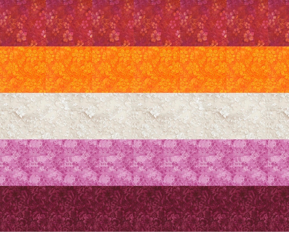 phoebe_the_bat's tweet photo. Floral lesbian flags for pride month I made🌹🌷🌻 https://t.co/QOOnKwlwoR