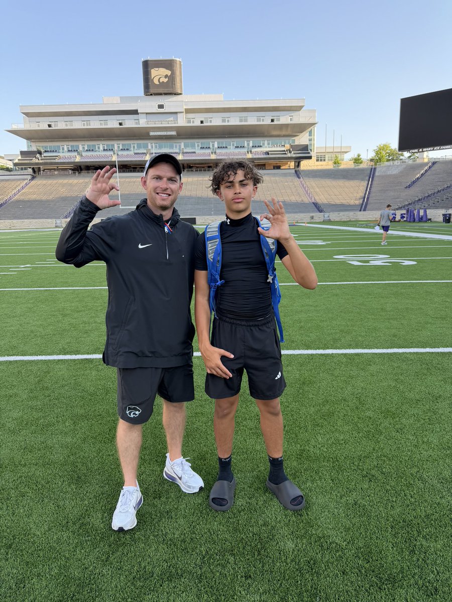 maceogriffin7's tweet photo. Had a great time competing at K-State Camp today! Thank you to @CK_KleinCollin and the entire K-State staff for the opportunity. Grateful for the coaching, competition, and experience. #EMAW https://t.co/UeQgGRfywj