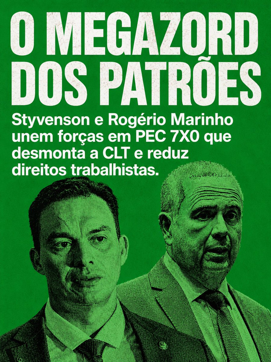 natbonavides's tweet photo. Rogério Marinho segue fazendo o que mais gosta: atacar os direitos trabalhistas. Depois de liderar a deforma trabalhista de 2017, agora apresenta uma PEC que cria um regime de contratação sem direitos, menos proteção para o trabalhador e mais poder para o patrão. https://t.co/S6Mf6NDqkp