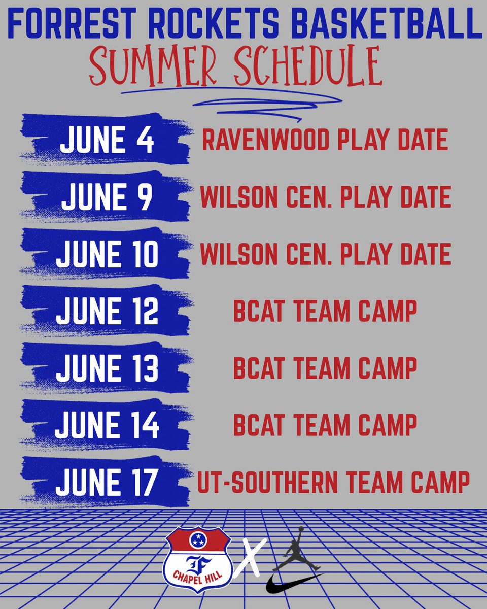 ForrestHoops's tweet photo. Announcing our 2026 summer competition schedule! We are excited to be able to compete and get better.
#LiftOff #FullThrottle https://t.co/lSrwH2EIOA