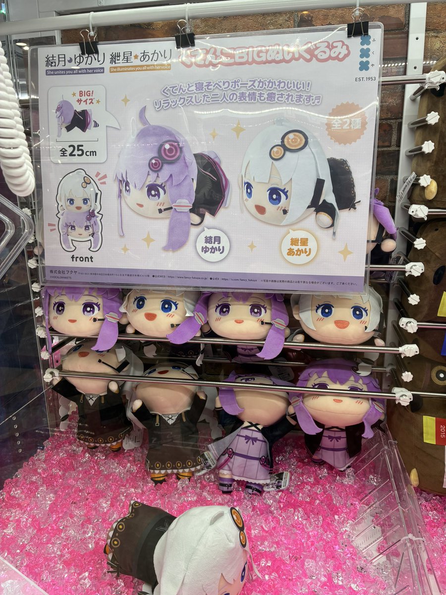 新入荷情報】 《結月ゆかり 紲星あかり くてんこBIGぬいぐるみ》 入荷