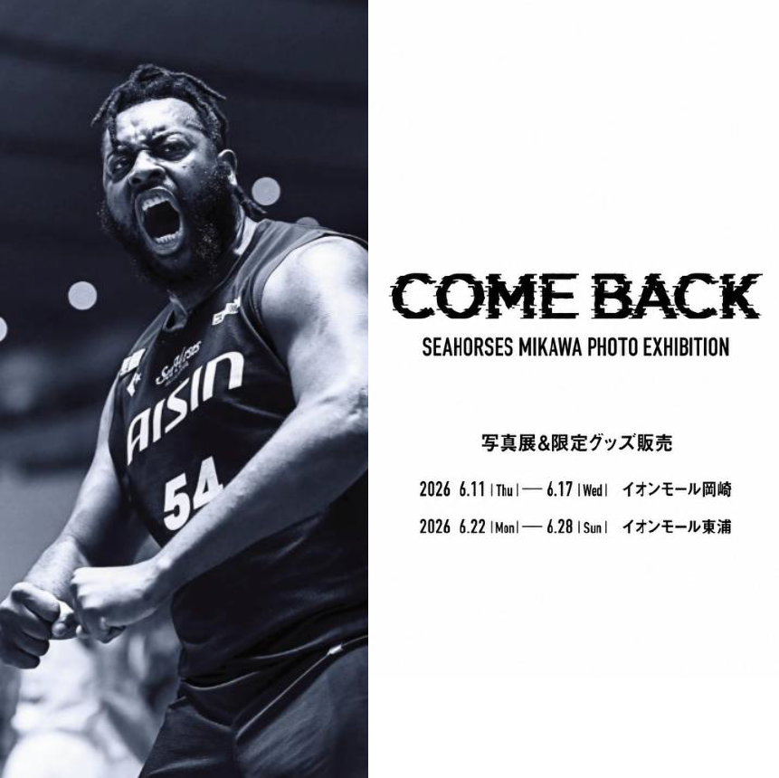 この度、2025-26シーズンを振り返る写真展＆POPUP SHOP「COME BACK」の