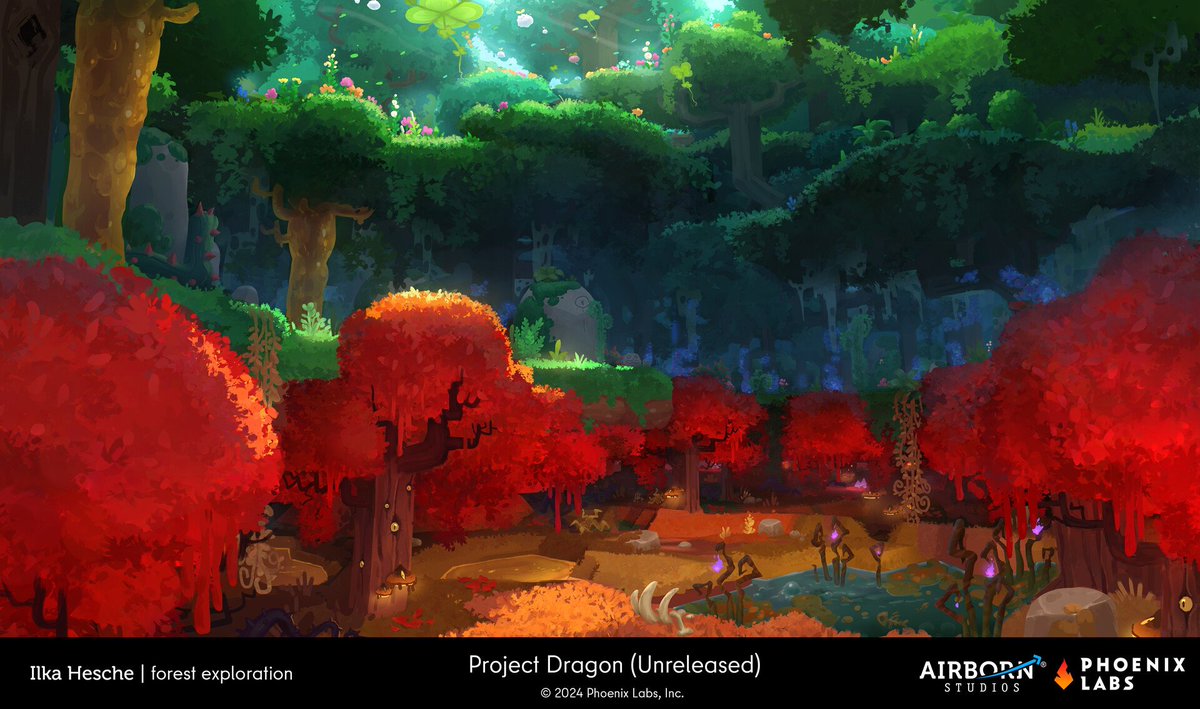 EverhavenWorld's tweet photo. #Everhaven exploration art of a forest with different layers. #BringBackProjectDragon #ProjectDragon #cancelledgames #cozygames #fantasygames #gameart #conceptart

#2Dart by Ilka Hesche: https://t.co/61pjZsvvc5 https://t.co/z4iKTIx7j7