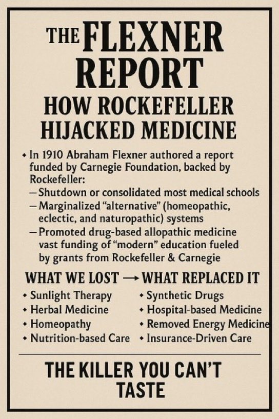 _DrjackkruseBTC's tweet photo. I kinda like that centralized medicine is being filled up with fake Indian doctors.  It become coherently linked to the fake medical curriculum built by Carnegie/Rockefeller's Flexner Report sincew 1911. https://t.co/iNBetZw1WL