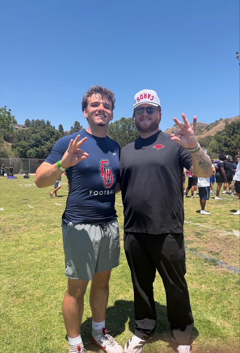 Ant_Miller85's tweet photo. Great day competing at the Whittier College Mega Camp! Grateful for the opportunity to test, compete, and learn alongside some great athletes.

Finished the camp with:
📏 6'2" | 223 lbs
💥 9'6" Broad Jump
⚡️ 4.46 Shuttle

Most importantly, I had the chance to connect with coaches from Cal @NickRolovich , Sacramento State @Coach_TUI @CoachAdamClark , University of San Diego @AustenJacobs , and UIW @Coach_Meyer27 . Thank you to all the coaches for taking the time to speak with me and provide valuable feedback.

Excited to keep working, improving my game, and earning opportunities.

#ATTACKTODAY #AGTG #Football #TE #DE #ClassOf2027 #Recruiting @GOHS_WolfpackFB @CoachRamirezGO @GOHShoops @GOHS_Athletics