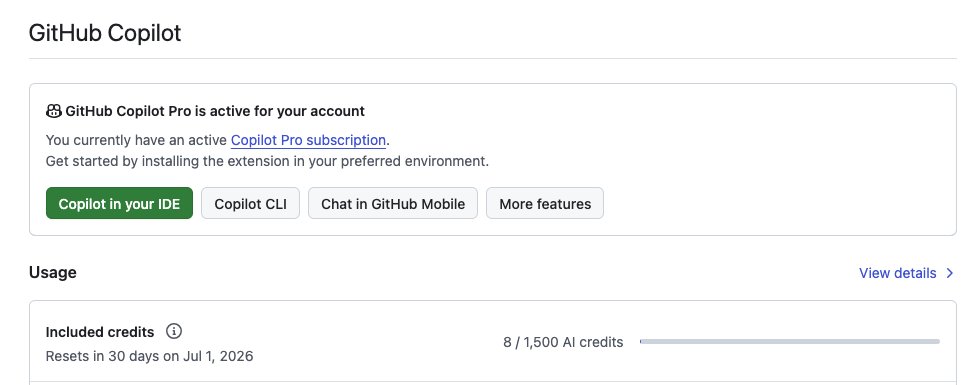 codersoar's tweet photo. 感谢 Github 在新的计费模式下，还继续给开源项目维护者赠送 Copilot Pro ，每个月的赠送包含 1500 AI credits

用 1x 计费的 Gemini 2.5 Pro 模型试了下两轮对话，消耗的速度不慢，如果使用 GPT-5.5（57x 倍率计费），估计不超过 10 轮对话就消耗完了

昨晚截了个图，纪念下基于 Premium Request 数量进行计费的 Copilot