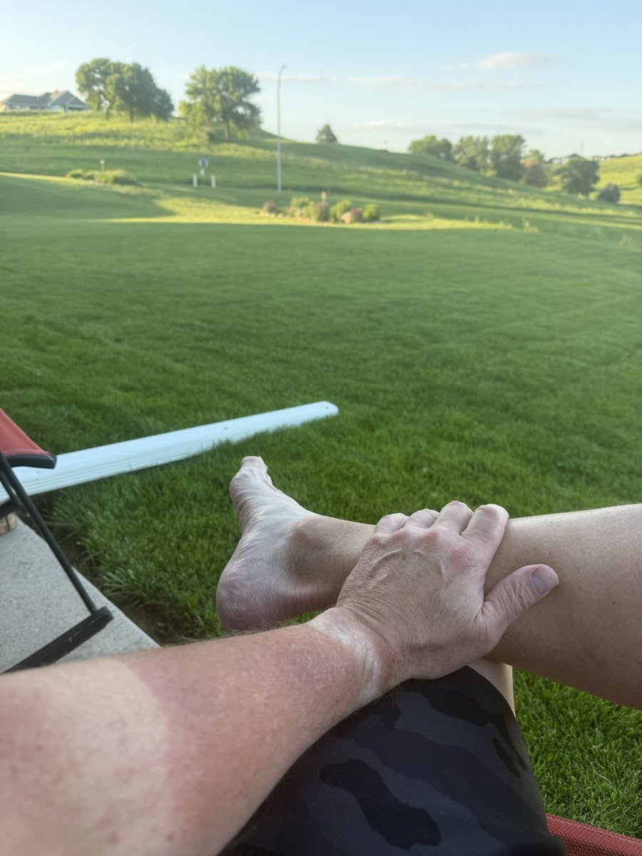 SL8ER_KJ's tweet photo. How do you know you have reached senior golf level? … shirt sleeve tan line- tennis elbow strap tan line- watch tan line - golf glove line- sock tan line- nailed it! https://t.co/0bY48quAzW