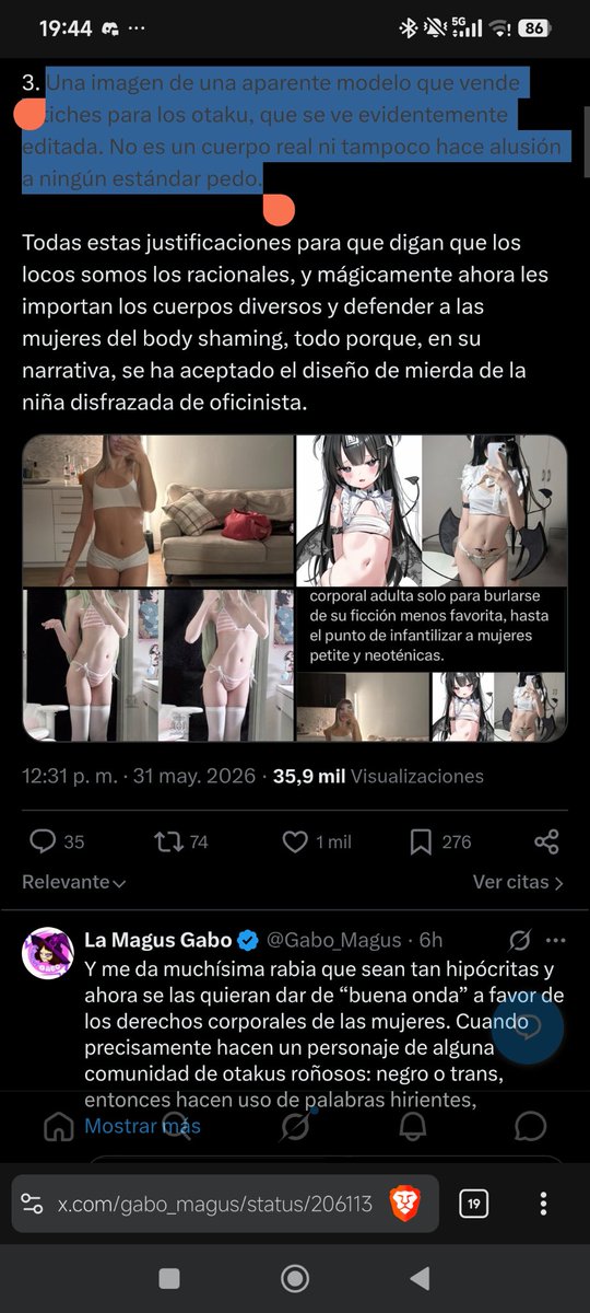Ethoswaifuwu's tweet photo. Toki es una cosplayer que esta sufriendo bodyshaming por parte de mucha gente.

Actualmente responde este tipo de discriminación proveniente de una radfem (término apropiado dado el caso).

Les recuerdo que el cosplay no es pedofilia e implica consentimiento de los cosplayers+ https://t.co/nIpI2HC7mz