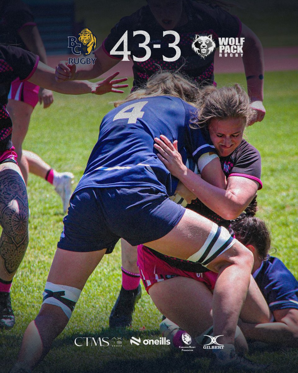 bcrugbyunion's tweet photo. It's BC Blue that takes second spot! 🙌🔵

Big battle out there against @rugbyalberta 💥

Final score: BC Blue 43-3 Alberta Wolfpack 

#bcrugby #rugby #alberta #sports #womensrugby https://t.co/49q9EBX54z