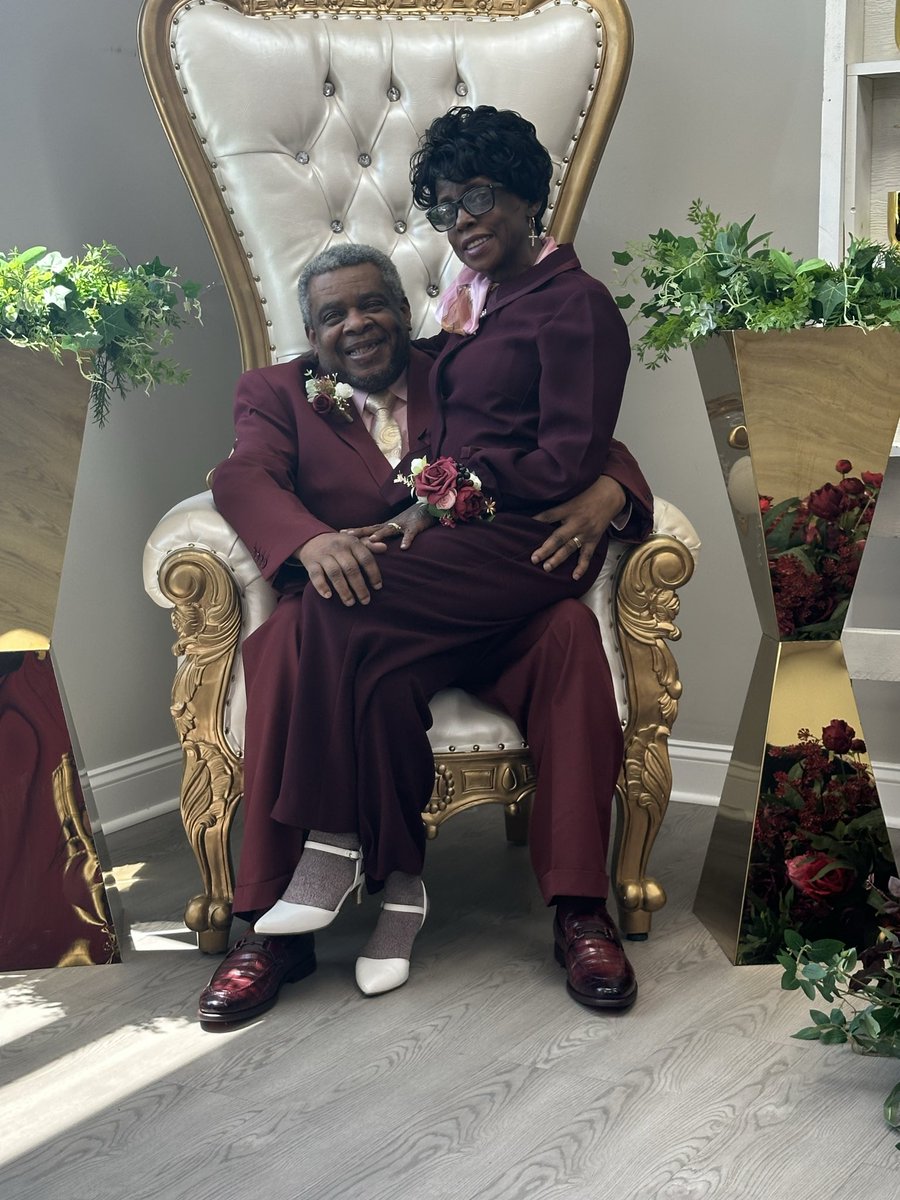 MrsLaBoo2U's tweet photo. My Mom &amp; Pops are truly the goats. After 40 years of marriage, they are the real definition of black excellence and breaking these generational curses. 🥰🖤💍🤴🏾🫅🏾 https://t.co/aCuSRCMmJD