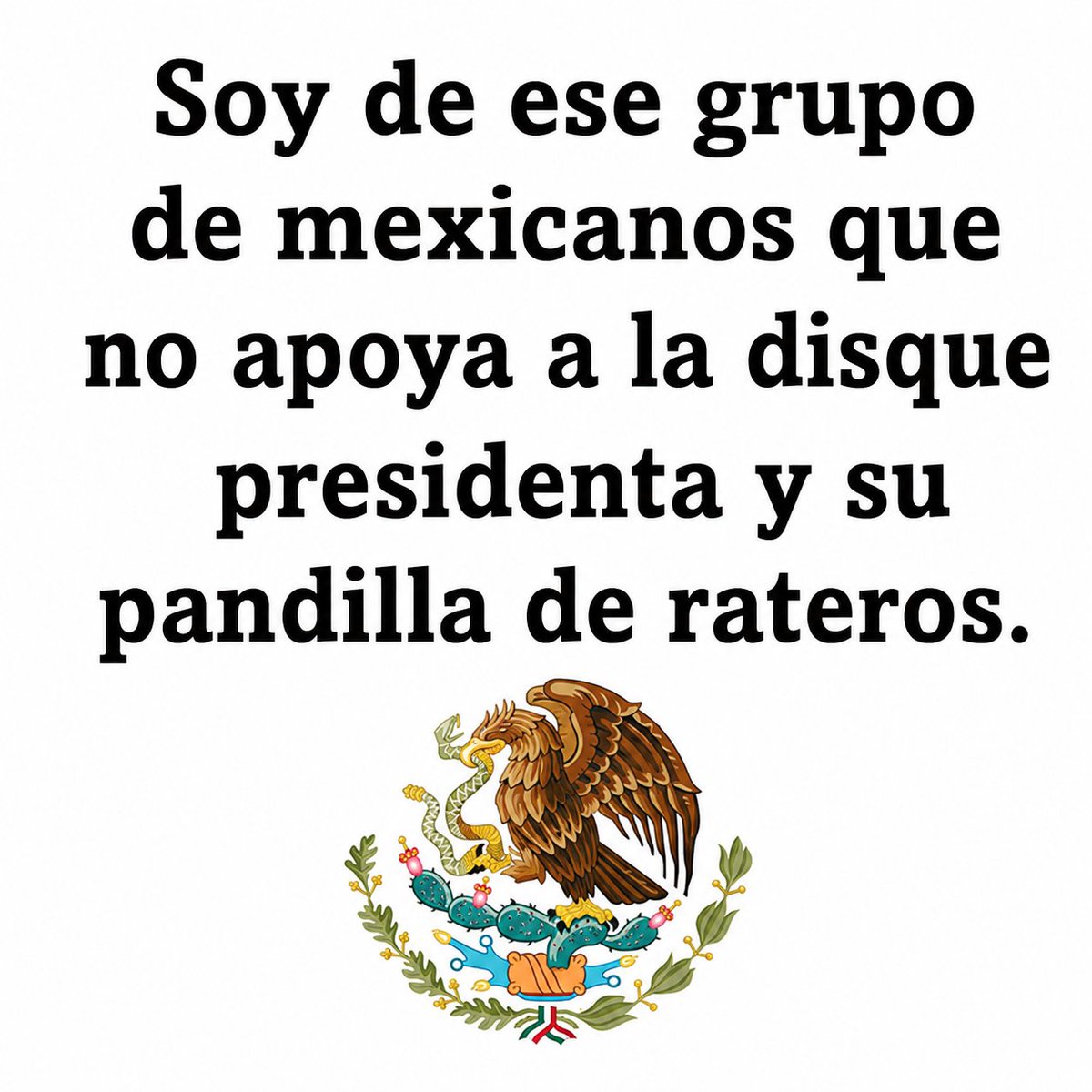 Aniv_Delarev0's tweet photo. No, no  comulgo con  esa idiota ni con uno solo de sus 35 millones tragadores de atole del Bienestar. https://t.co/d0POVWozWE