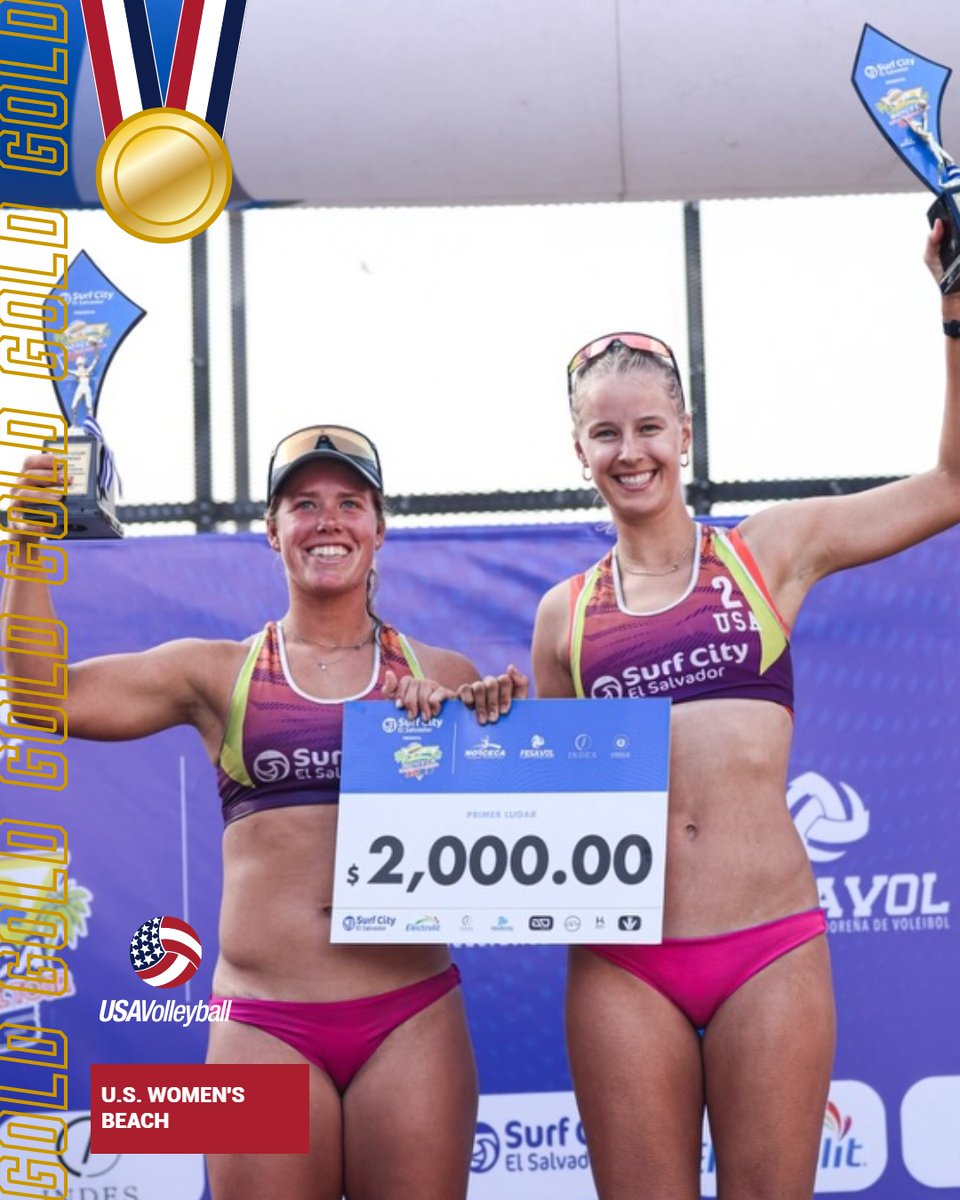 USAVBeach's tweet photo. Gold medal alert! 🚨 

Madison Shields/Hannah Frohling won the NORCECA Beach Tour event in San Salvador today, defeating Dunn/McKay 🇨🇦 21-19, 25-23.

Congrats! https://t.co/TACRJKlkal