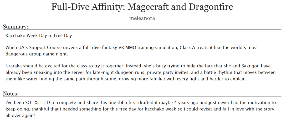 meloeleanora's tweet photo. #KCHKWK26 Day 6: Free Day - Fantasy AU 
(VR MMO)

I'VE BEEN SO EXCITED TO FINISH THIS ONE i used the fantasy au from MHA ending 3 &amp; turned it into a VR "training" game that is really just a catalyst for doki doki romance
 
https://t.co/GdylM0OXU4

#Kacchako 勝茶 https://t.co/FK5ydv84SZ