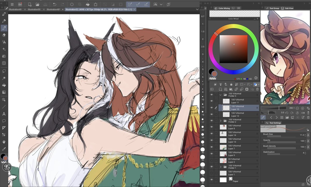 hyutena's tweet photo. #umamusume wip https://t.co/BBmEnQyu7M