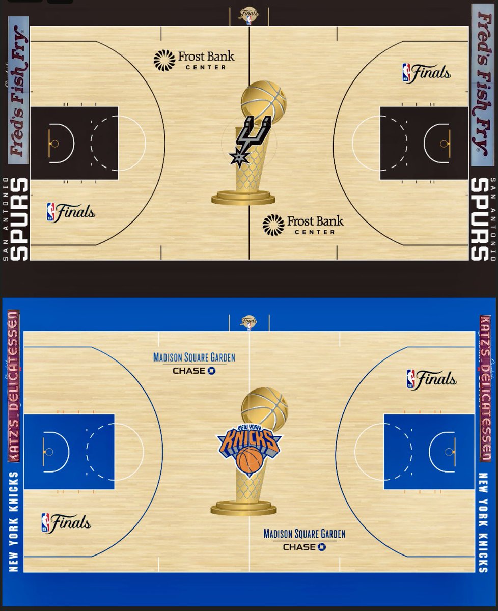samaier's tweet photo. @NBA Fixed. You’re welcome…#Knicks #Spurs #PorVida #NBAFinals #AlwaysKnicks #LarryOBrien 🏀🏆😤 https://t.co/lymjmP4MqF