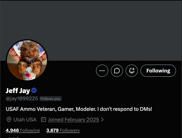 JayJosephVet's tweet photo. Join these 4 United States Veterans in assisting them as they build a foundation

@LeonardMJoyner Retired US Army

@jay1099225 USAF Vet

@Brivan82 USAF Vet

@RonaldAbernat15 USMC Vet

Do you have a spot for them and meet some great new friends? https://t.co/cPhCfZPf3o