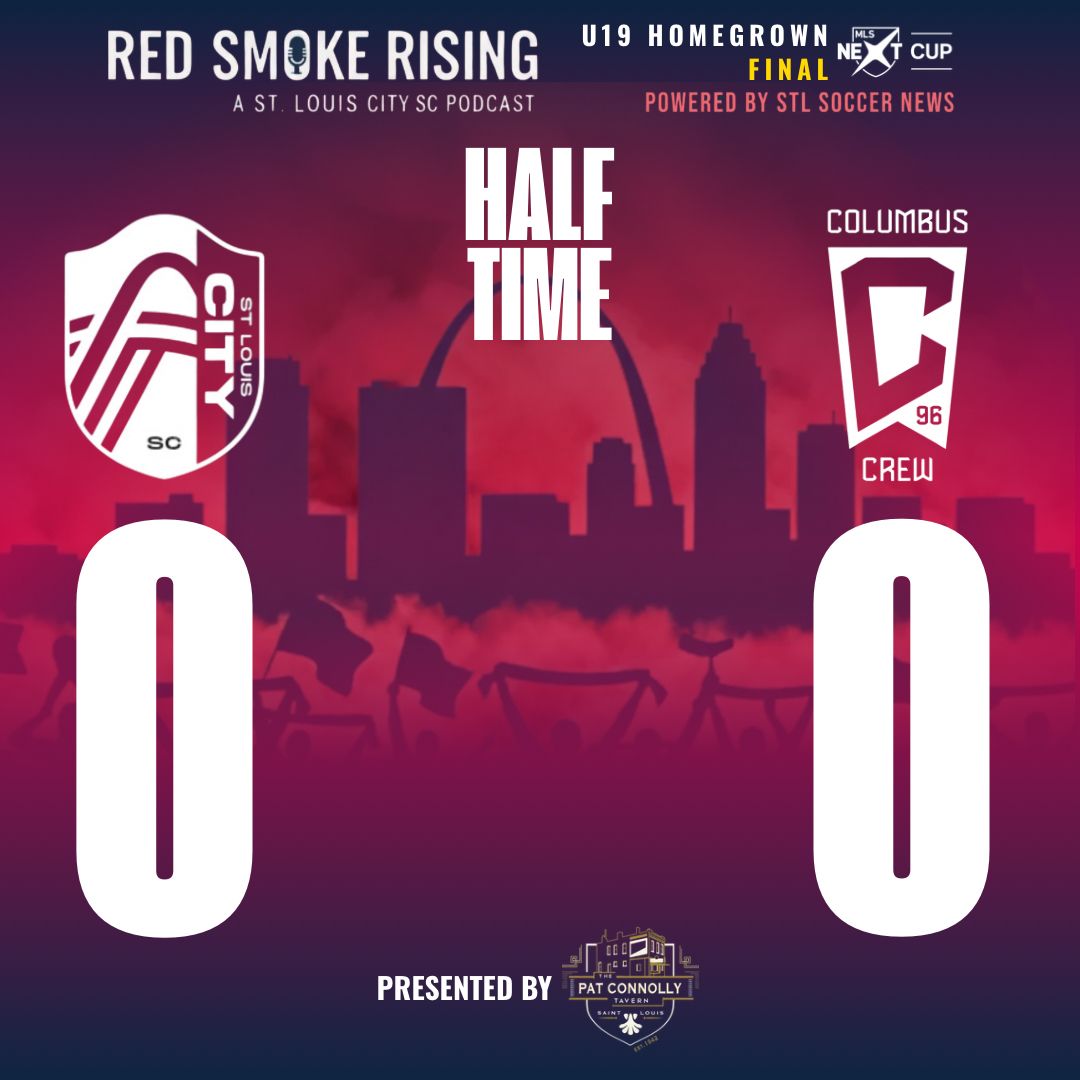 RedSmokeRising's tweet photo. Scoreless at the break in the MLS Next Cup U19 Homegrown Final. #AllForCITY down to 10 men, but defensively strong to see out the half. https://t.co/1OSgt0AVyn