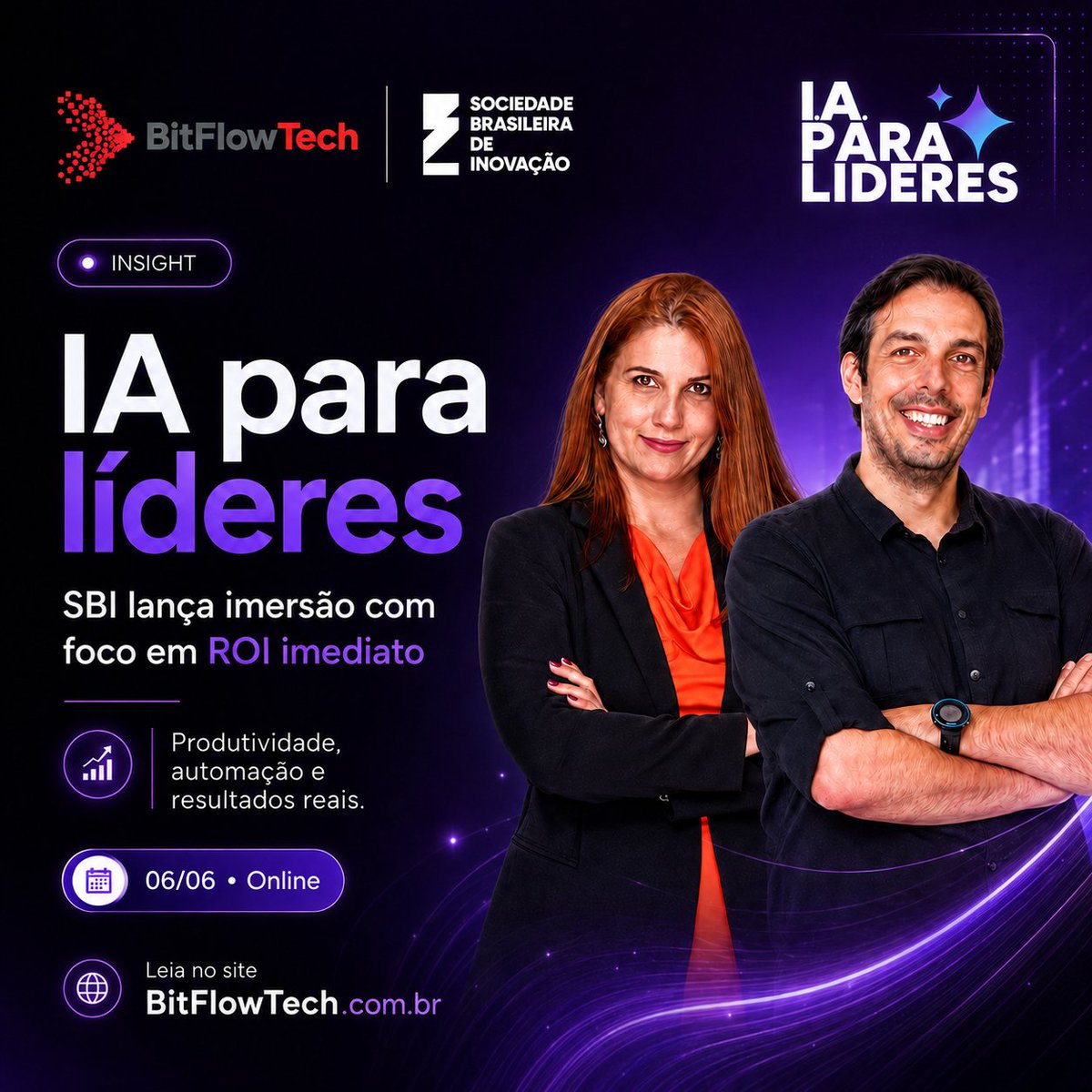 BitFlowTechBR's tweet photo. IA para líderes não é sobre moda.
É sobre produtividade, automação e ROI.
A SBI anunciou uma imersão 100% online para executivos que querem aplicar IA com resultado real no negócio.

Leia em: https://t.co/cnzYmKTZ89 

#IA #Inovacao #SBI #sociedadebrasileirainovacao https://t.co/fVWL0cjQQd
