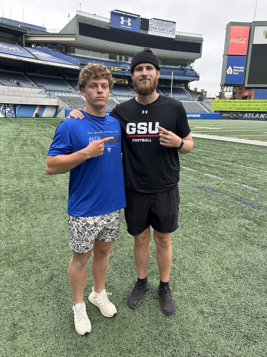 RyanMaxclass28's tweet photo. I had a great time competing at the @GeorgiaStateFB camp! I had good conversations with @RWi11iams and @_CoachWilk !  
@QBC_Atlanta @coachcanales  @CoachMikeEason @CoachEdwards10 @BearDownHOCO @On3Recruiting @247recruiting @TomLoy247 @Rivals_Recruits https://t.co/x6fTMk8RUQ