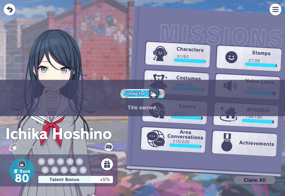 floonybin's tweet photo. ichika flowers😇my fourth character to hit cr80… now only the green thing remains https://t.co/CWNgzxy6FJ