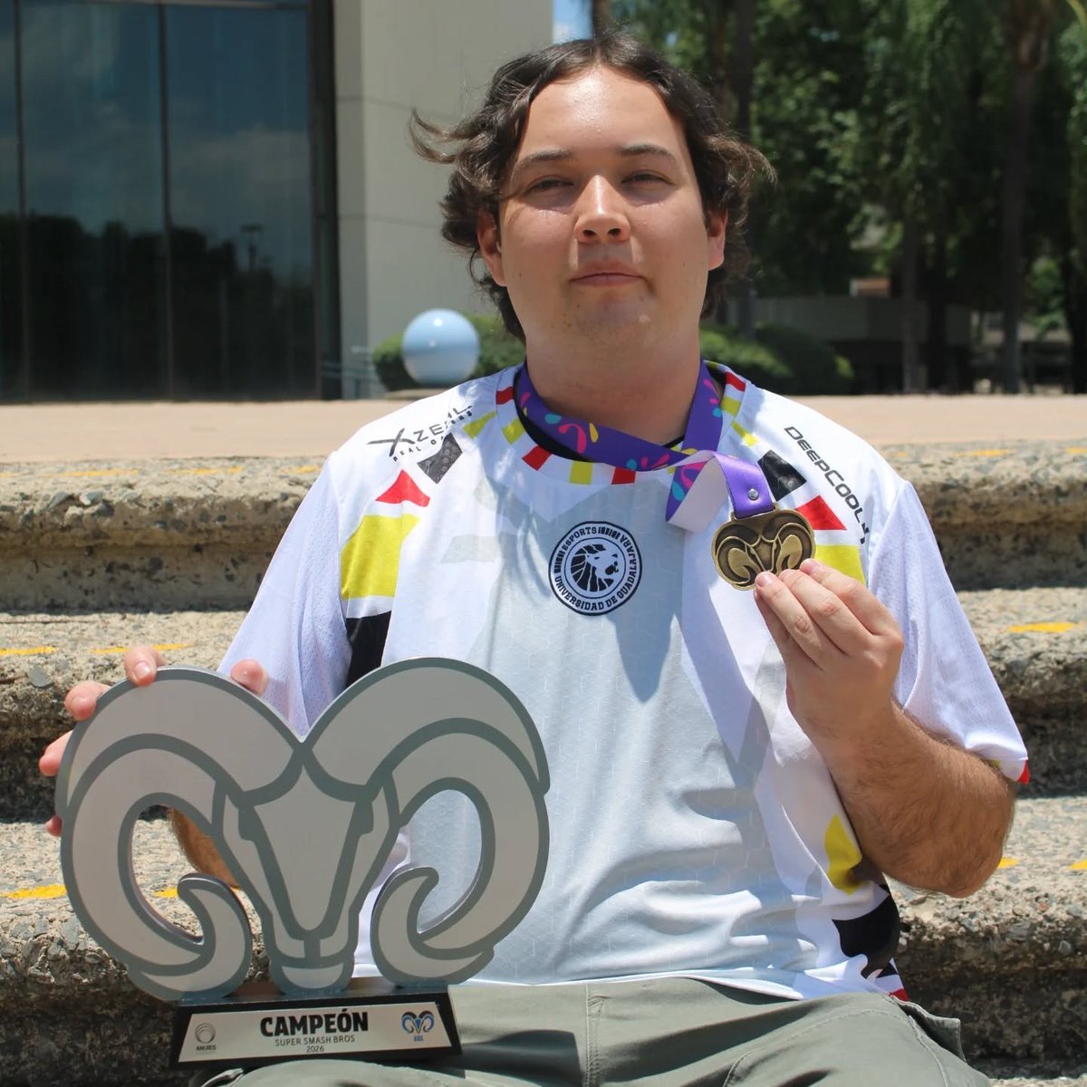 TheOutlawGG's tweet photo. (Luis Braulio Torres conquistó el oro en Smash Bros en los Campeonatos Universitarios ANUIES 2026. 2026. UDG Esports. https://t.co/jrewWzOck4) https://t.co/uQkrIml9yT
