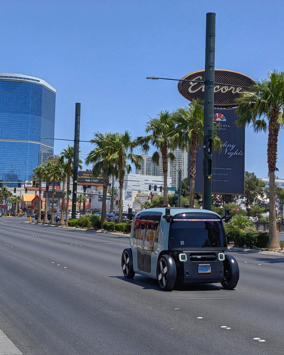 LasVegasLocally's tweet photo. Today is National Autonomous Vehicle Day.

Nevada was the first state in the country to legalize self-driving cars back in 2012.

13 years later, five autonomous vehicle companies are actively operating or testing in the Las Vegas Valley: Zoox, Waymo, Motional, Tesla, and Nuro.

Thousands of driverless vehicles are expected to be on valley roads by 2030.

Las Vegas is quietly becoming the autonomous vehicle capital of the country.