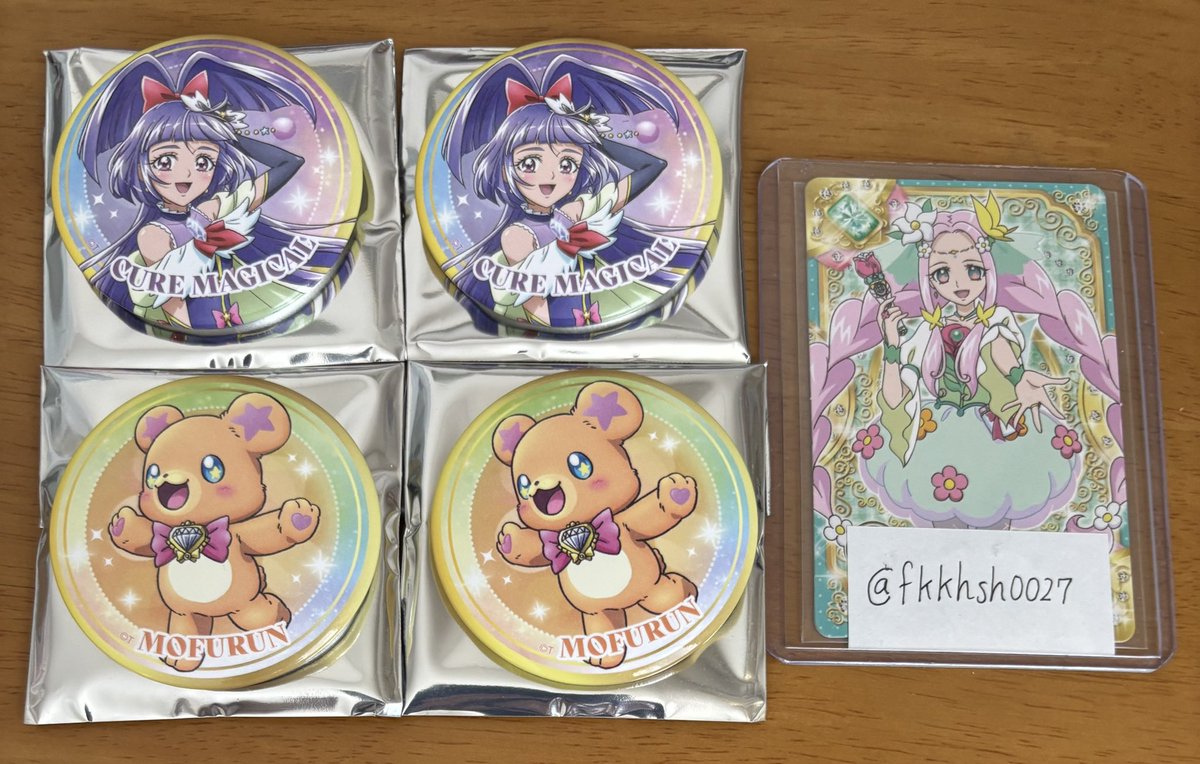 fkkhsh0027's tweet photo. 【交換】まほプリ　魔法つかいプリキュア！10th ANNIVERSARYランダム缶バッジ

譲→マジカル、モフルン

求→フェリーチェ

地方住みにより郵送希望。検索からお気軽にお声掛けください。何卒宜しくお願い致します。 https://t.co/N5wHdctULM