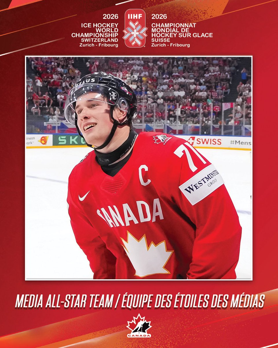 PCAHAMain's tweet photo. Congratulations to Macklin Celebrini, named to the Media All-Star Team at the IIHF Men’s World Championship!  
He has his roots in North Vancouver at the NSWC!

📸 @HockeyCanada @IIHFHockey https://t.co/OsCAxIFnTg