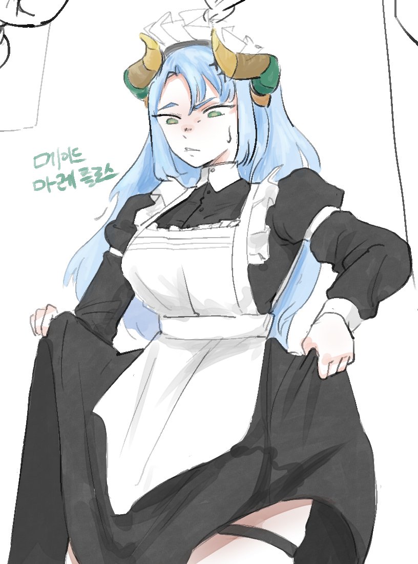 ByupSang's tweet photo. #MareArt 메이드복 https://t.co/oQbvzNifK6