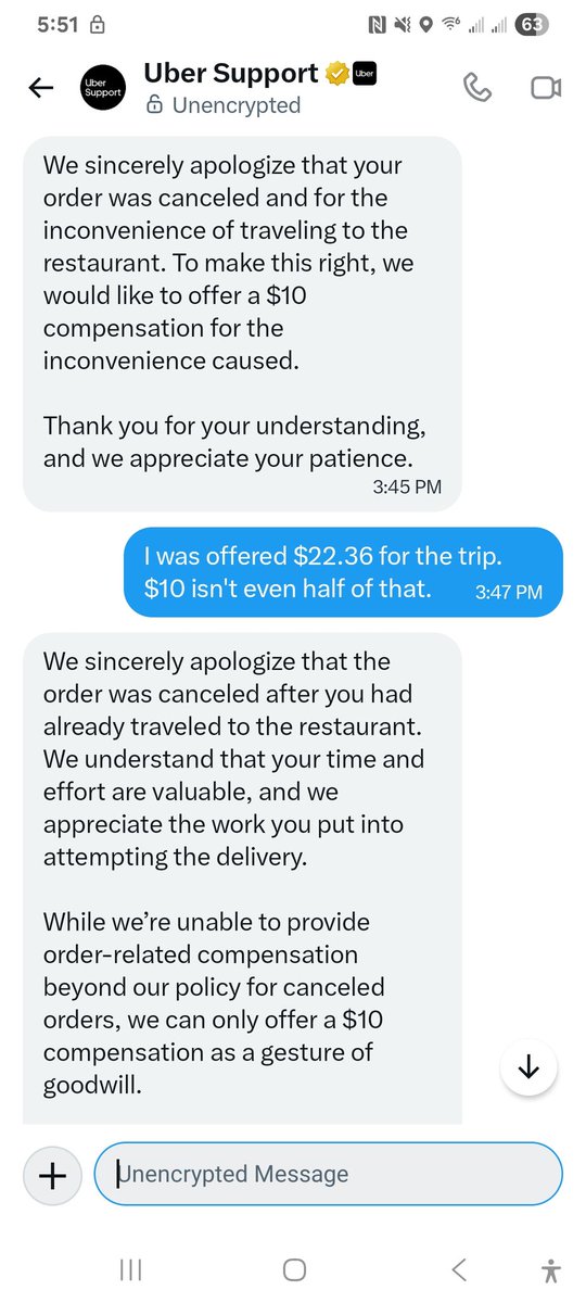 RSLogic's tweet photo. @Uber_Support It ain't going well... https://t.co/BrB2dro36K