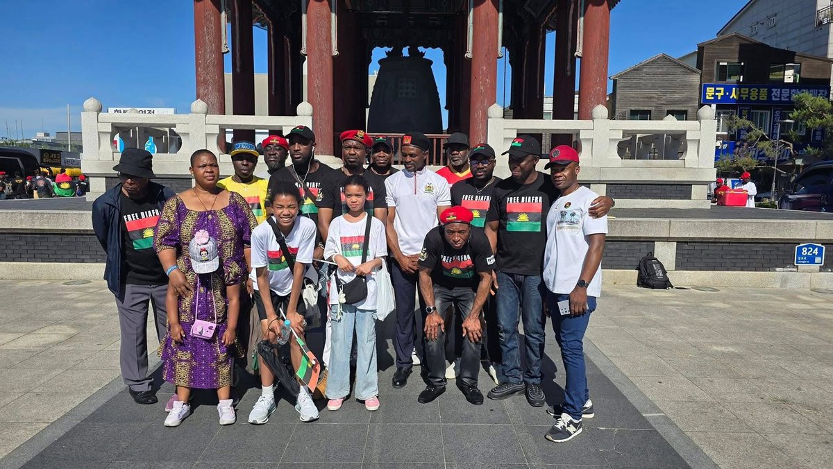 ChinasaNworu's tweet photo. IPOB South Korea, Biafra Heroes Remembrance Day in Suwon, South Korea #Biafra #IPOB #30thMay 
@radiobiafralive 
@real_IpobDOS https://t.co/f1rVuI2wlW