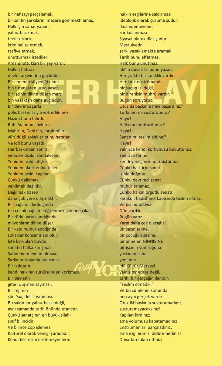 Grup Yorum tweet media