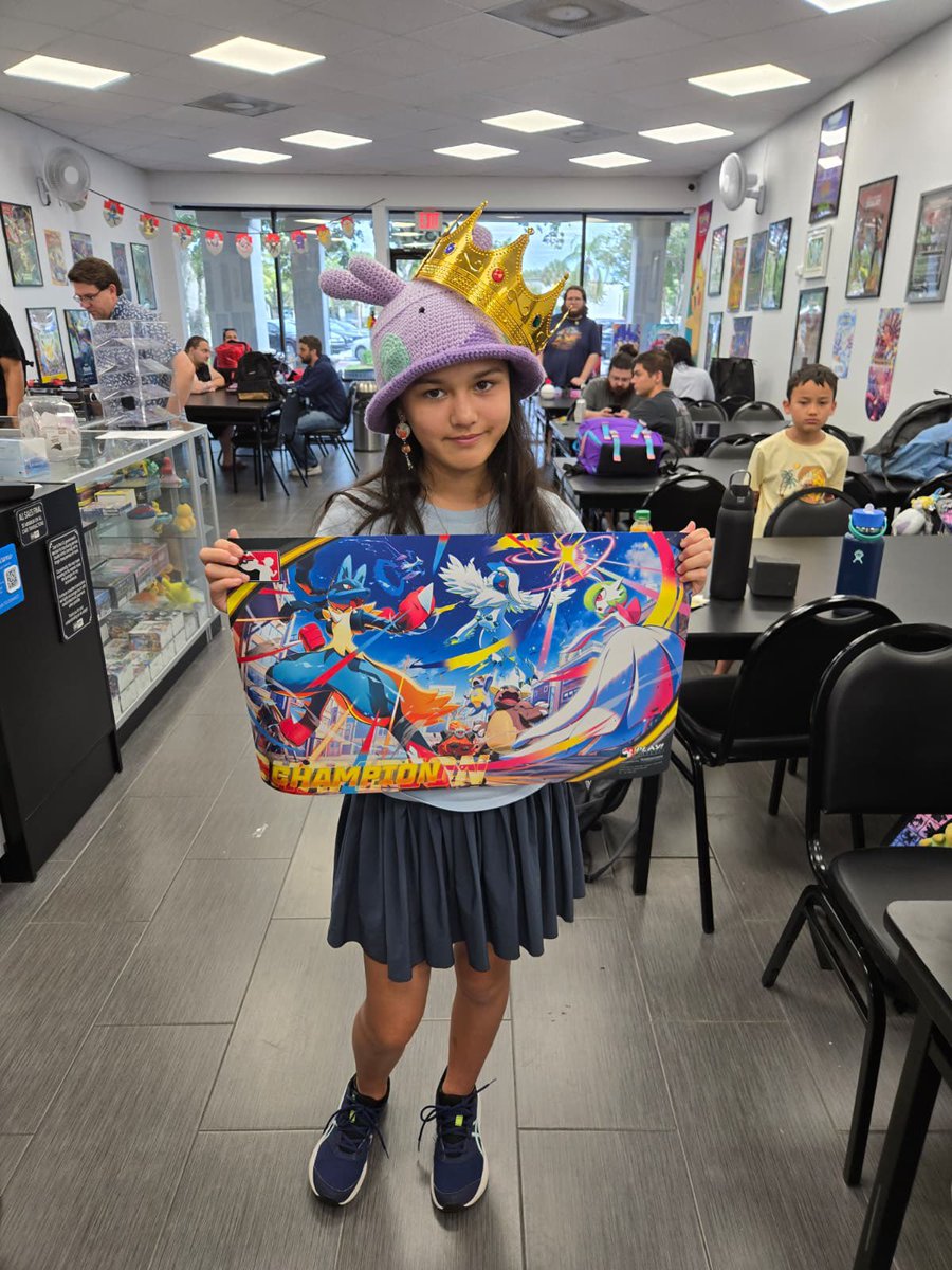 dblinfinitygame's tweet photo. Pokémon League Cup winners from today! Casey won the Master level, and Audrey the Juniors! Thanks to all our Trainers for coming out! https://t.co/qLnAmlfPJF