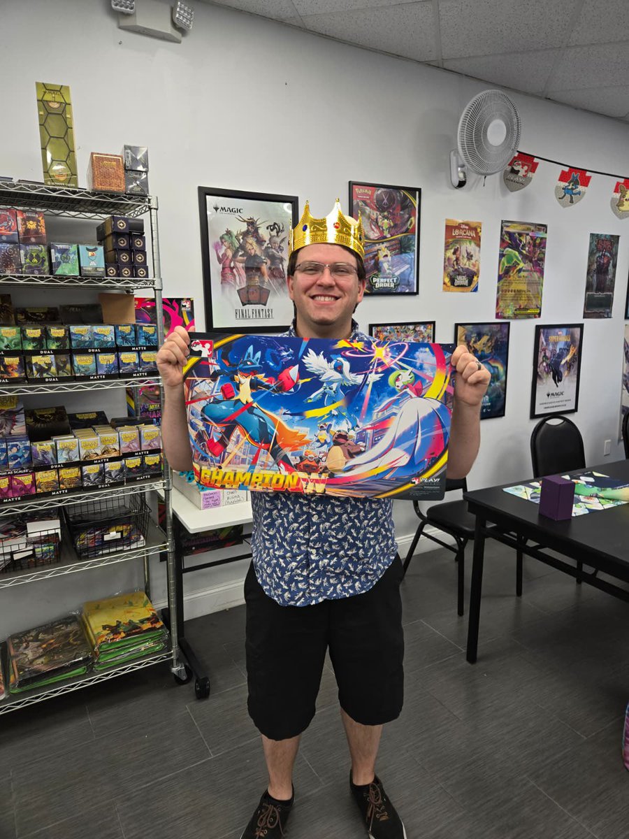 dblinfinitygame's tweet photo. Pokémon League Cup winners from today! Casey won the Master level, and Audrey the Juniors! Thanks to all our Trainers for coming out! https://t.co/qLnAmlfPJF