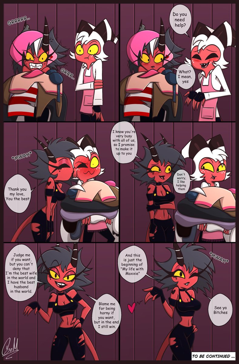GateteJack4's tweet photo. Parts 33, 34 and 35 (End)
#HelluvaBoss #HellubaBossMoxxie #MoxxieHarem #Millie #Loona #StellaGoetia #FanComic #Moxxie #VerosikaMayday #Harem #Fanart #MylifewithMoxxie https://t.co/wQdZJ62OZw