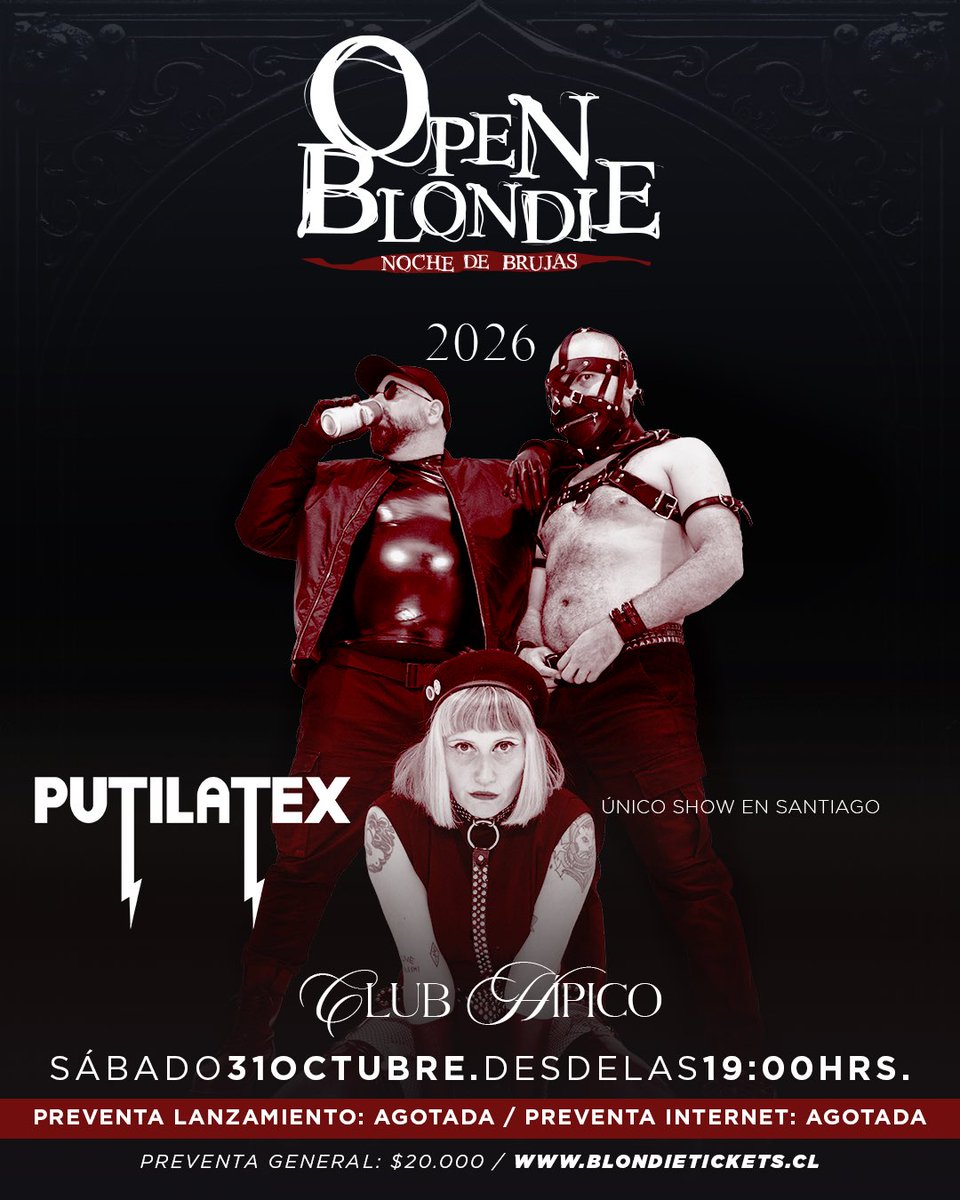 blondieclub's tweet photo. Pánico - Putilatex - Ploho - Jesús Complex 

Nos vemos en #OpenBlondie 

🍷

https://t.co/5G4urTLCl9 https://t.co/Y3IqAmj1vd