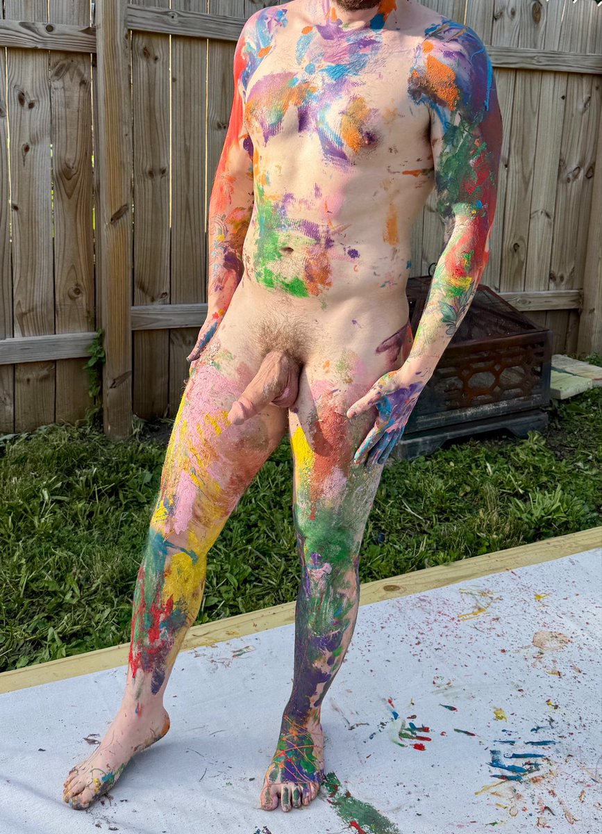 OrianSpearsxxx's tweet photo. I helped out with a Pride themed photo shoot and I got painted 😵‍💫 https://t.co/oteZUPlukW