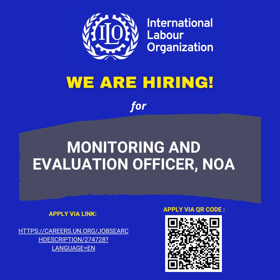 UNinPNG's tweet photo. 📣 ILO Hiring | M&amp;E Officer (NOA) 
📍Port Moresby, PNG 

Join our team today! 

🔗Find out more about the role and how to apply: https://t.co/iPiJZPz6rN https://t.co/COJ0d5xugE