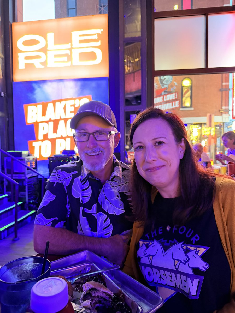 PWDPod's tweet photo. Pondwater &amp; Amy living it up at @OleRed ! https://t.co/sdR6S22aay