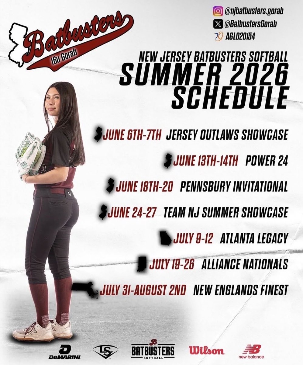 KateShin2028's tweet photo. Here is my team’s schedule for this summer! Looking forward to a great season☀️ https://t.co/xwfN46upIp