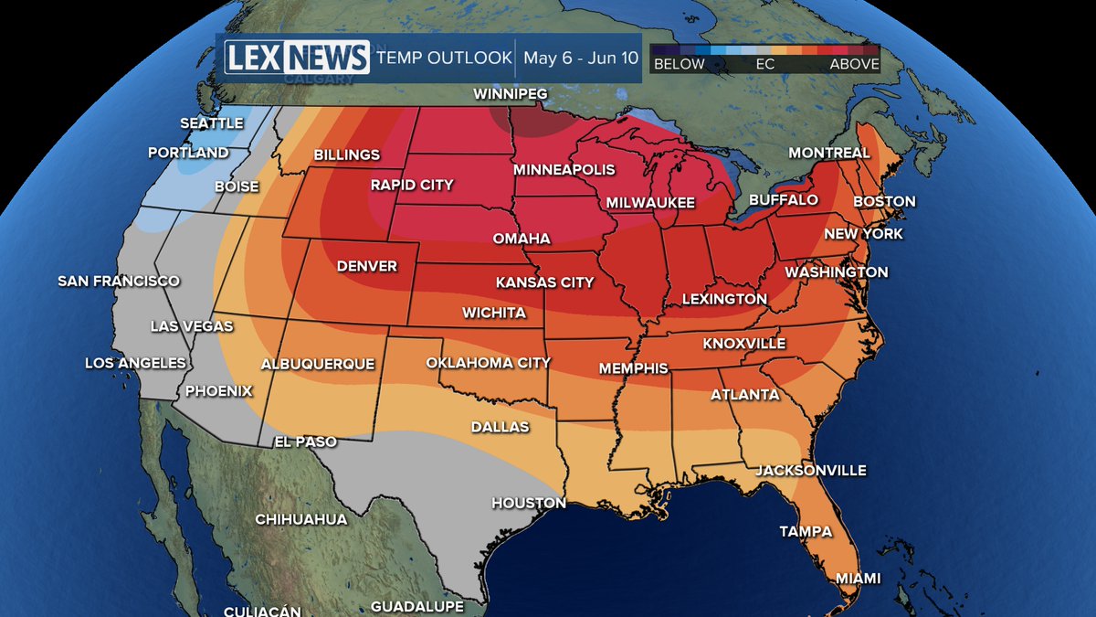 EmilyMcKinneyWx's tweet photo. Monday may be the first day of June, but we are still 21 days away from actual summer (summer solstice). The mid 80s are coming this week, though, making it feel like early July. https://t.co/K8jFgZCLW2