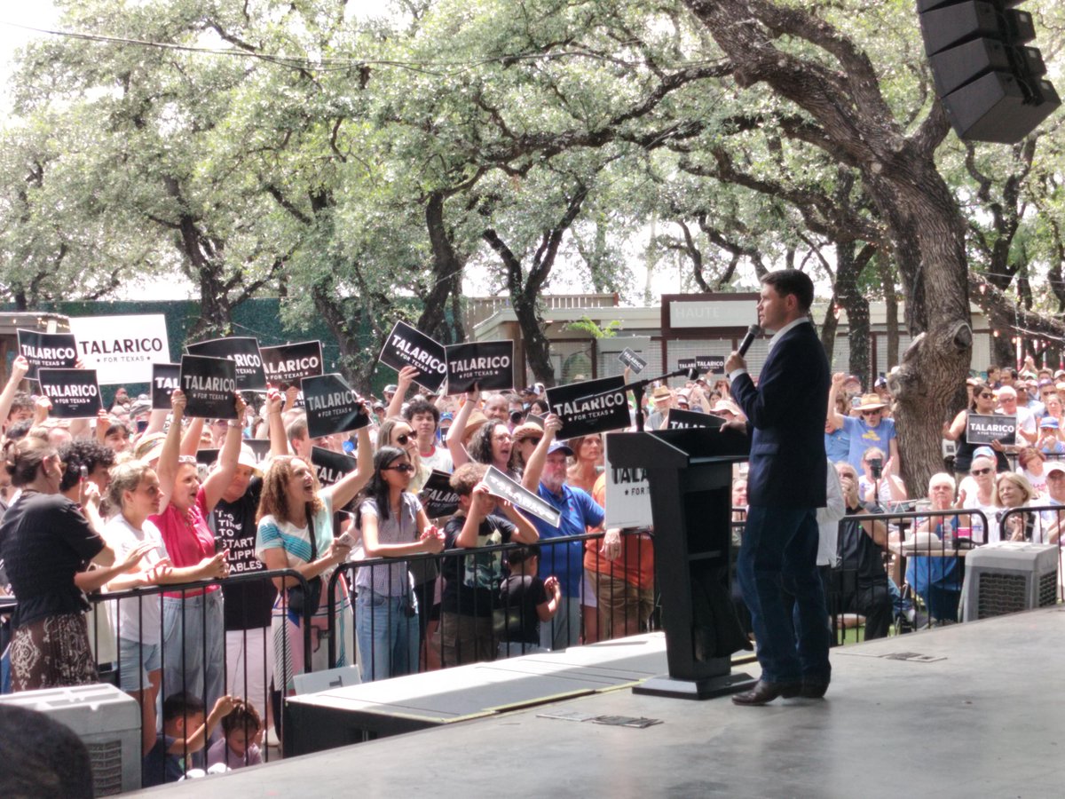 TCDP's tweet photo. It’s not left versus right, and Talarico knows it. It’s corrupt politicians and billionaires versus everyday people. 

That’s why we’re proud to be Talafreako’s! 💙 https://t.co/0Djlz3IoDK