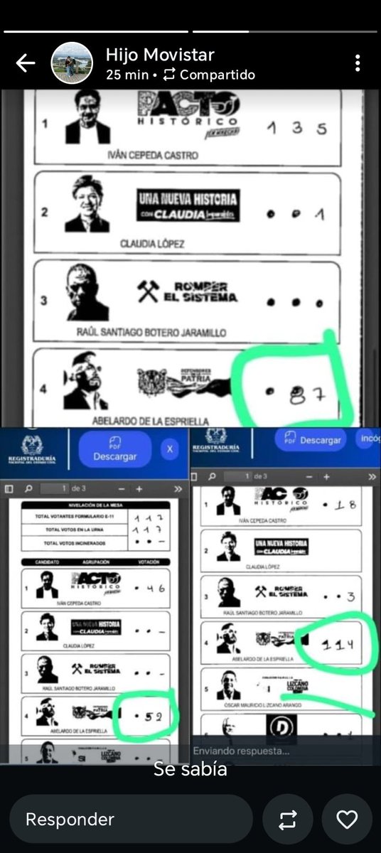 consulta22puebl's tweet photo. @elespectador Ya saliendo la trampa https://t.co/gpZzB6n4PH