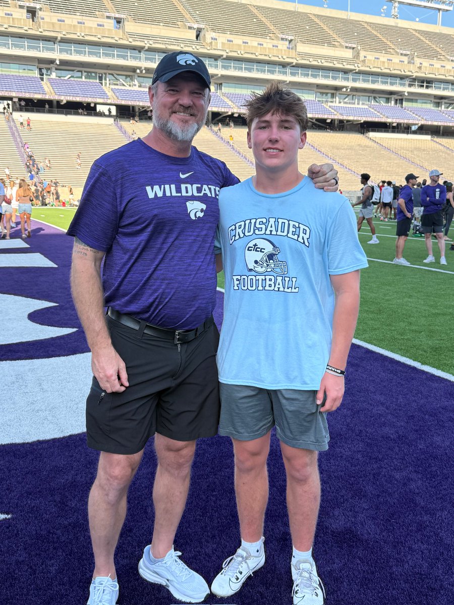 jacksongangwish's tweet photo. Had a great camp today at @KStateFB @Coach_Ellsworth @WFDavis_ @oleballcoach1 @spedbraet @joebobclements @sharp_spelite https://t.co/2CeFQ6lQJx