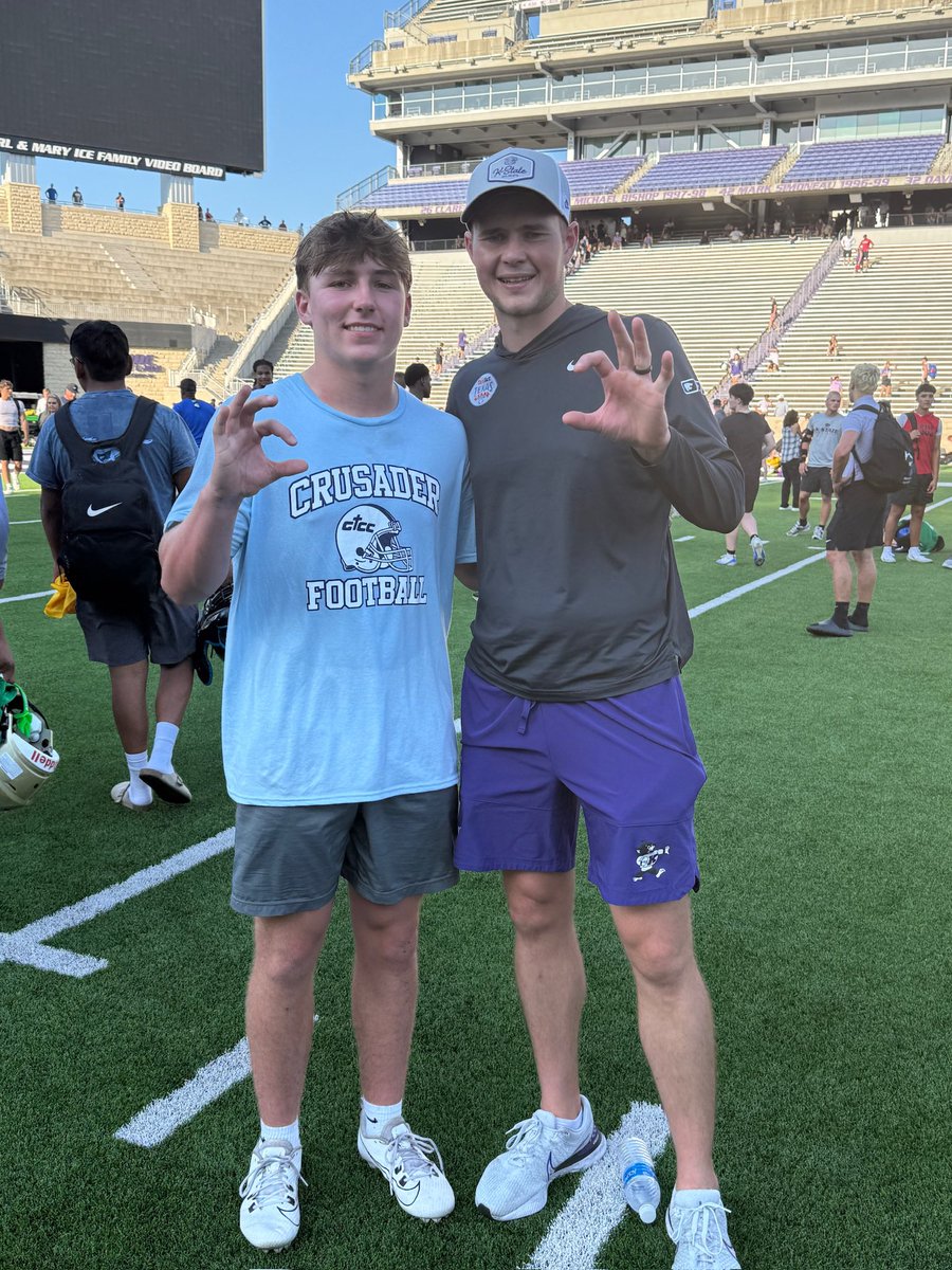 jacksongangwish's tweet photo. Had a great camp today at @KStateFB @Coach_Ellsworth @WFDavis_ @oleballcoach1 @spedbraet @joebobclements @sharp_spelite https://t.co/2CeFQ6lQJx