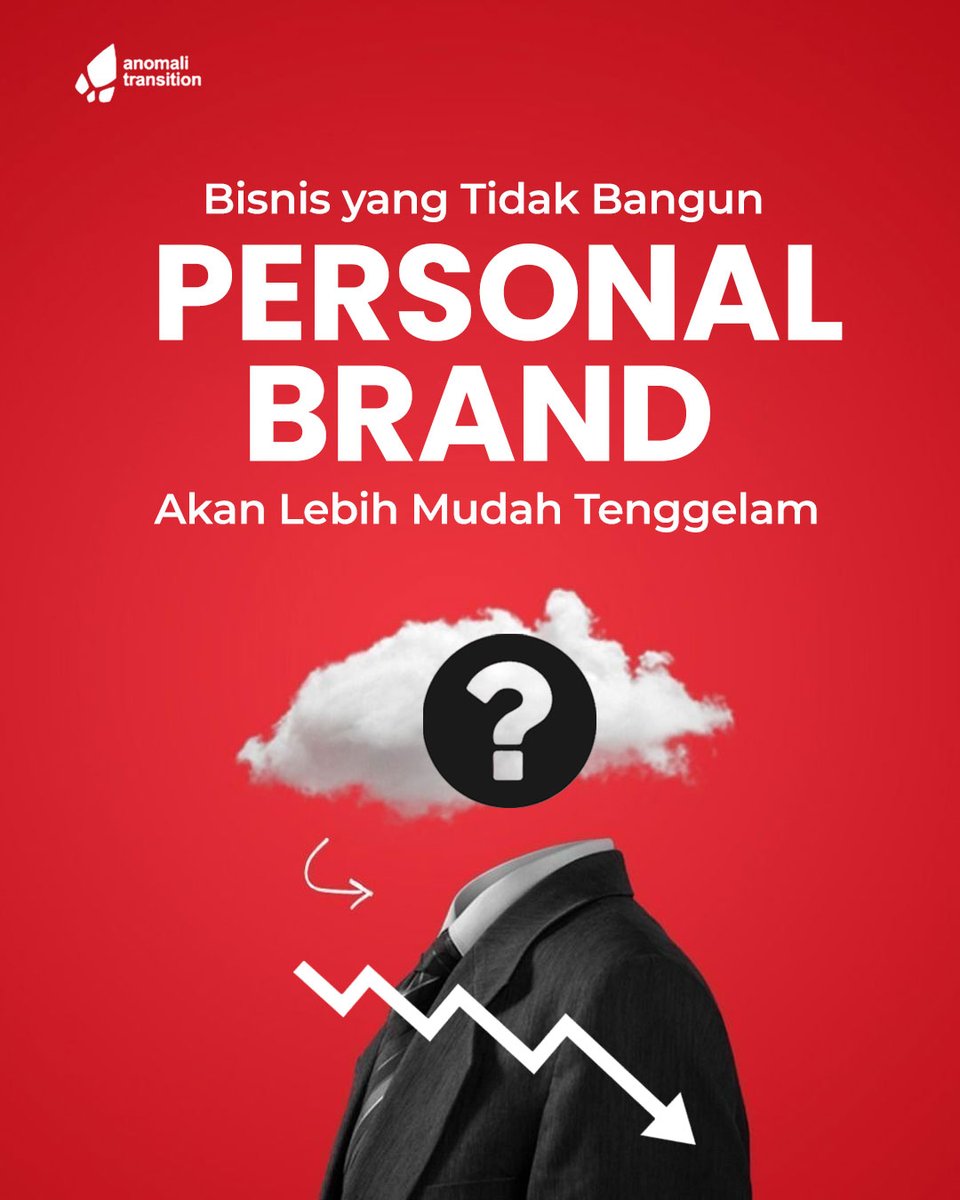 anomalitrans's tweet photo. Di era digital, orang lebih cepat percaya pada brand yang “punya wajah” dan terasa lebih manusiawi.

Makanya bisnis yang nggak bangun personal brand,
lebih gampang tenggelam di tengah ramainya market.

#Branding #PersonalBrand #BisnisDigital #MarketingBisnis #KontenBisnis https://t.co/wh3uCuuprr