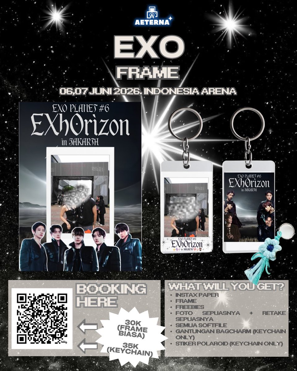 aeterna_pola's tweet photo. EXO-L MANA SUARANYAAA?! 🔥✨

Akhirnya EXO datang juga ke Indonesia!! Udah siap belum buat momen yang nggak bakal keulang ini? 📸

📍 Indonesia Arena (GBK)
🗓️ 6–7 Juni 2026
⏰ Mulai 11.00 WIB

#EXO #EXOL #EXOCONCERT #zonajajan #polaroid #zonaBU #zonauangㅤ https://t.co/BeGZyMT1dp